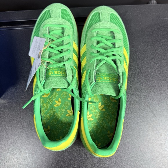 Adidas Handball Spezial Men's Athletic Sneakers New Size 11 Green Yellow JH5444 - Picture 8 of 14